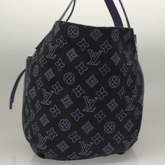 LOUIS VUITTON Beach line Cabas Ipanema PM Bag Canvas Purple M95983 Auth 132301 - Picture 4 of 16